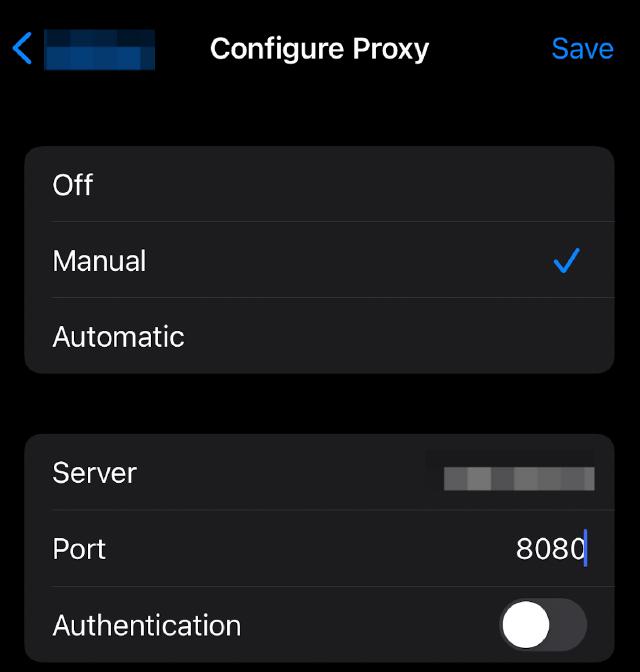 mobile config proxy mobile config proxy