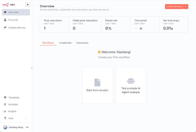 n8n web console n8n web console