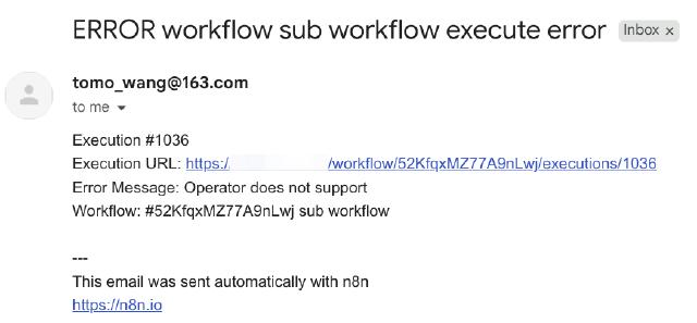 n8n error notify email