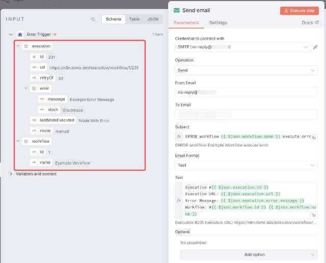 n8n error workflow data n8n error workflow data