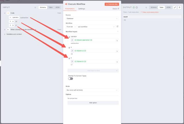 n8n execute workflow config n8n execute workflow config
